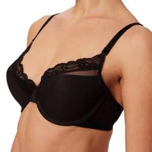 Elegant Black Lace Underwire Bra